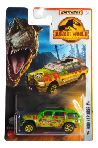 Matchbox Jurassic World Dominion 93 Ford Explorer #4 (crush)