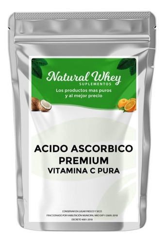 Acido Ascorbico Vitamina C Pura 500 Grs Usp Máxima Pureza