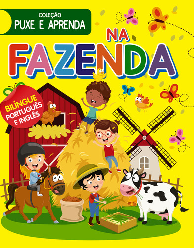 Coleção Puxe e Aprenda - na Fazenda, de On Line a. On Line Editora, capa dura, edição 1 em português, 2023