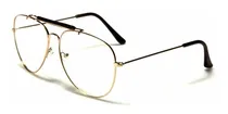 Comprar Gafas Monturas Tipo Piloto Aviador Lentes Formula Nerd102