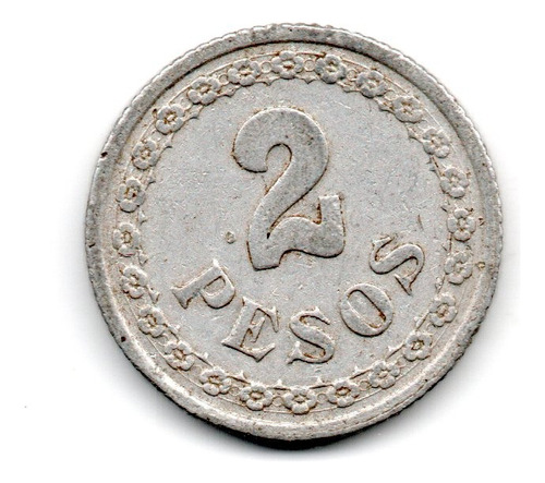 Paraguay Moneda 2 Pesos Año 1938 Km#17