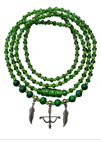 comprar Guia Fio De Conta Oxóssi E Caboclo Umbanda Candomblé R012