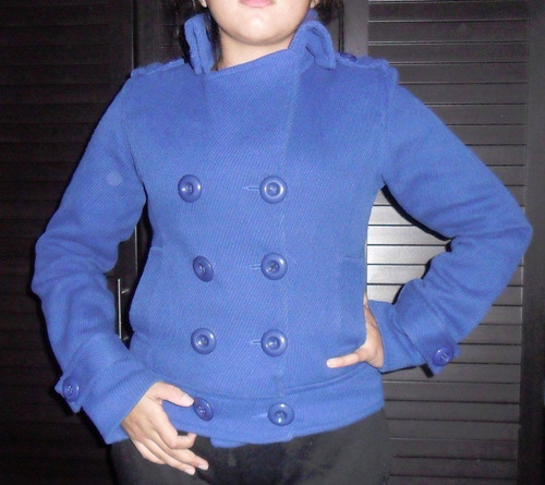 Chaqueta Gruesa Azul Rey Talla S