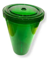 Comprar Vaso De Doble Pared 500 Ml. Vaso De Plastico Con Popote