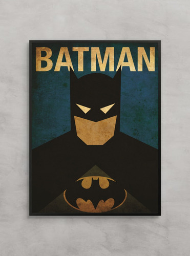 Cuadro Batman - Cuadro 30×40 - Marco Negro