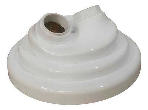 Kit Utron 15 Plafon Duplo Simples 17cm X 7cm P/ 2 Lâmpadas Cor Branco 110V/220V (Bivolt)