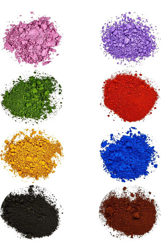 Muestra De Colorantes De Pigmentos De Óxido 8 Hermosos...