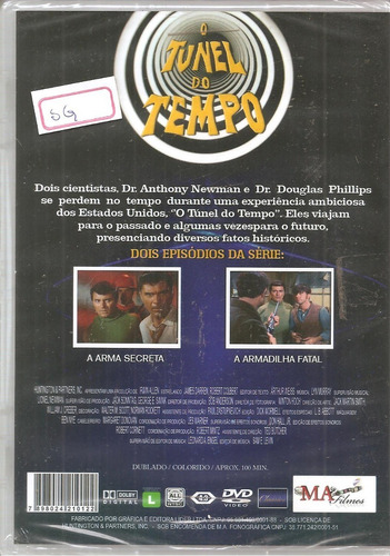 Dvd O Túnel Do Tempo Vol. 6 - Robert Colbert, James Darren