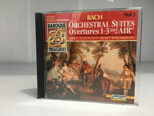 Cd Bach Vol. 5 Orchestral Suits Overtures 1-3. Laser Light. 
