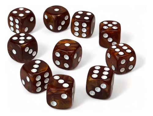 Luck Lab Pack De 10 Dados D6 - Dados Acrílicos Para Rpg M...