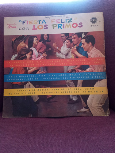 Vinilo Fiesta Feliz Con Los Primos