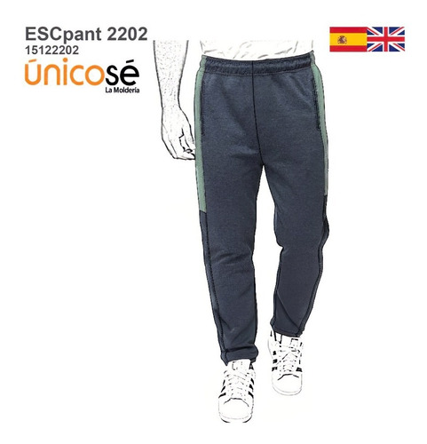 ( Moldes De Ropa) Pantalon Jogging Escolar 2202