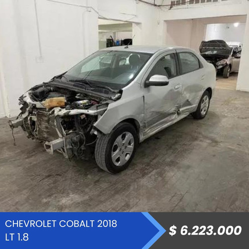 Chevrolet Cobalt 2018 En Marcha Y Andando Chocado Poloautos