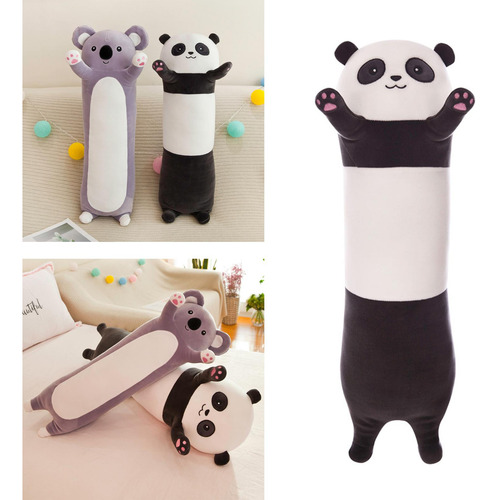Almohada De Felpa Larga De Dibujos Animados, Trompeta Panda