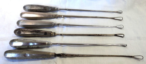 Antiguo Lote De 6 Instrumentos Quirurgico Medicos B12