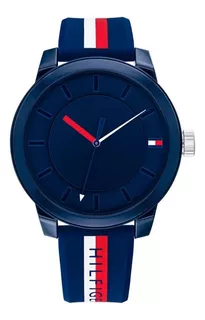 Reloj Tommy Hilfiger Hombre Malla Azul Silicona Th1791746