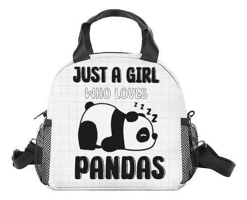 Fuzzyfit Bolsas De Almuerzo Panda Para Niñas  Bolsas De Alm