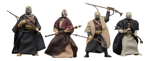 Boneco De Ação Star Wars Tusken Raiders 9,5 Cm, Pacote Com 4