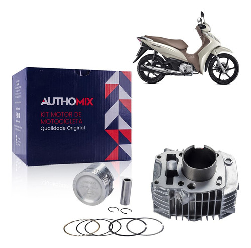 Kit Motor Cilindro Authomix Km01809 Honda Biz 125 2009 Injet