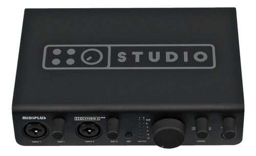 Amw Midiplus Studio 2 Pro Black Interface De Áudio Usb 2x2