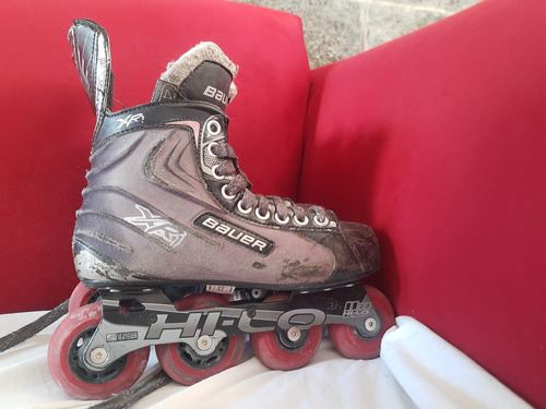 Patines En Línea Bauer Roller Hockey 4 D Equivalente A 36 Argentino 7.268 Cm Gris Oscuro (Usado)