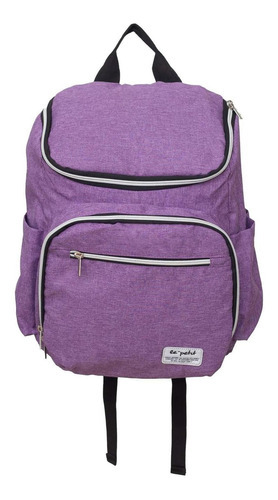 Pañalera Mochila Le Petit Con Cambiador Color Violeta