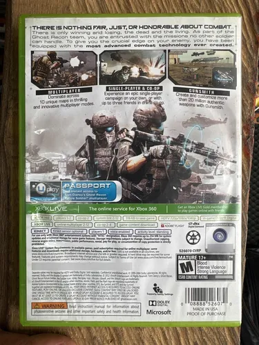 Ghost Recon Future Soldier - Tom Clancys - Xbox 360 (Usado)