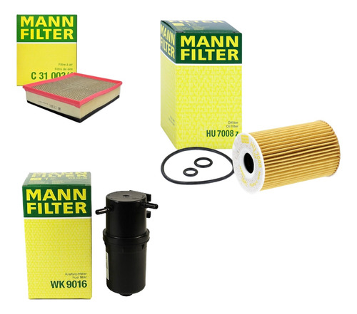 Kit 3 Filtro Mann Aire Aceite Combustible Amarok 2.0 Tdi Egs