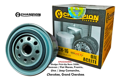 Filtro De Aceite Champion Ch-16 Para Dodge Pick-up Ram 2500