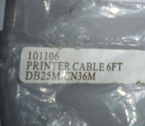 Cable De Impresora. Db25m/cn36m