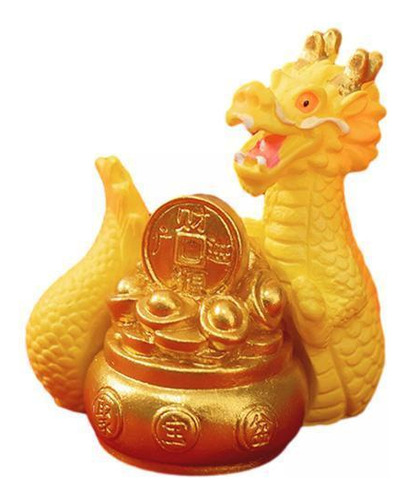 4 Mini Estátua De Dragão Decoração De Ano Novo Chinês