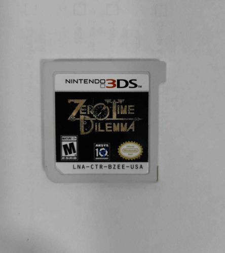 Zero Time Dilemma Nintendo 3ds