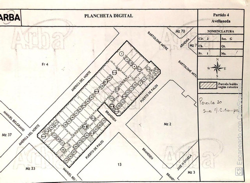 Av. Belgrano Y Barceló  -  Terreno En  Venta