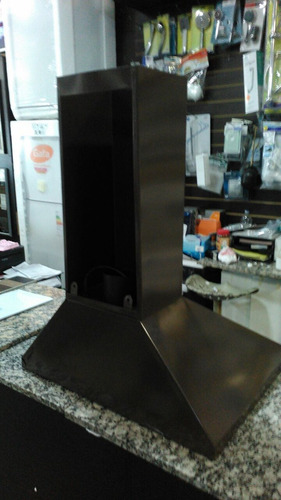 Campana Cocina Everest Marron Tipo Piramide Motor Y Luz