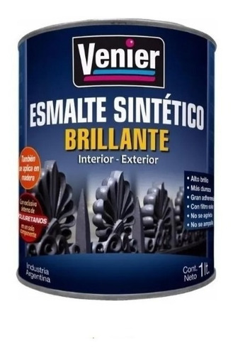 Esmalte Sintetico Venier 3 Poliuretano. Blanco 1l