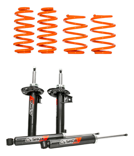 Agxtreme Resortes, Amortiguadores Ag Shox Vw Bora 50mm 06-11