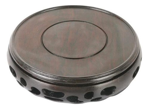 Base Redonda Ala Pollo Madera Soporte Plantas Buda Showcraf.