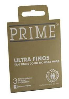 Preservativo Prime Ultrafino X3 Unidades.