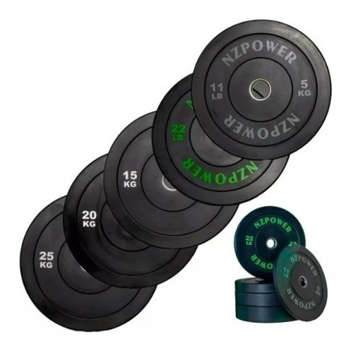 Discos Bumpers Crossfit 15/20/25kg / 3 Pulgadas