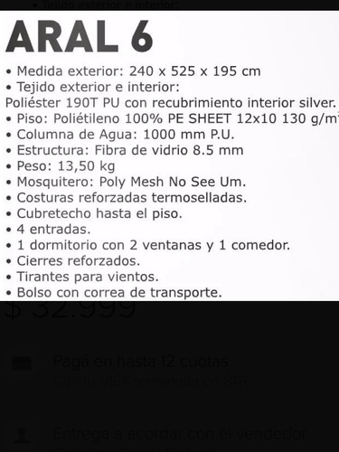 Carpa Waterdog Aral