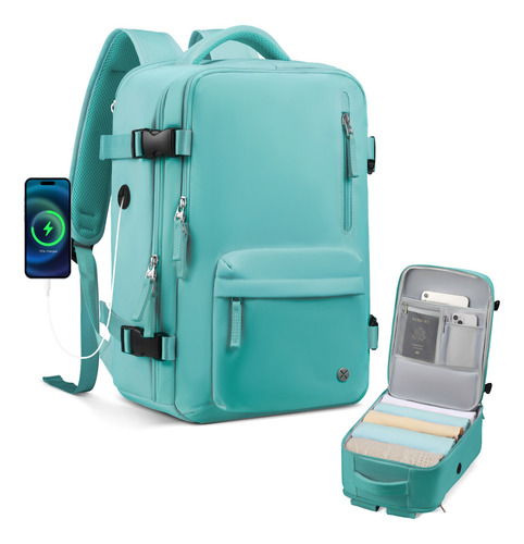 Mochila De Viaje Mujer, Mochila Para Laptop 14 Pulgadas, Aprobado Por Avión 10kg Articulo Personal, Mochila Antirrobo Y Impermeable, Mochila Universitaria Juvenil
