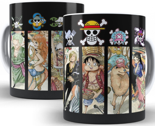 Caneca One Piece Personagens Anime 325 Ml