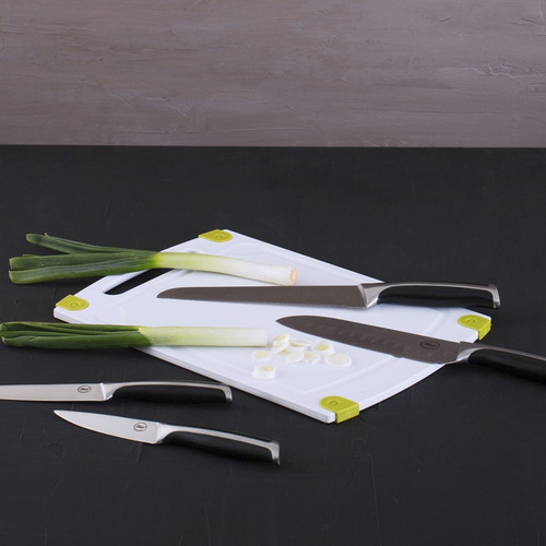 Imagen 2 de 10 de Set X 4 Cuchillos Profesionales Acero Inox Ilko