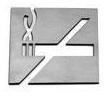 Imagen 1 de 1 de Mod. 1103 Iconos No Fumar Acero Inox.