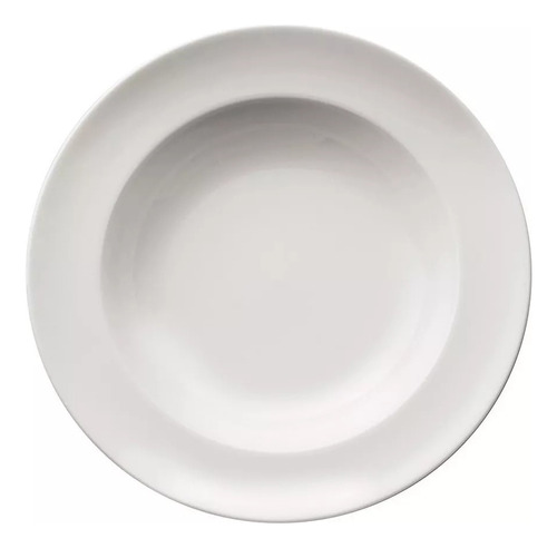 Platos Hondos De Melamina Blanco 22,5cm Comedor X 12