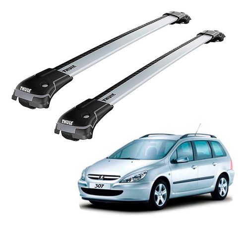 Rack De Teto Peugeot 307 Sw 2002 Em Diante Thule Edge 9584