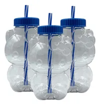 Comprar Vaso Kitty Chela Mayoreo 1 Litro Cantimplora Con Popote X 5 