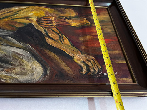 Pintura Original En Oleo David Alfaro Siqueiros 70x50cm (Usado)
