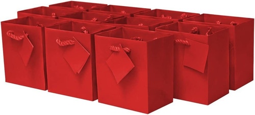 Bolsas De Regalo Extra Pequeñas Rojas Con Asas  Bolsas De P