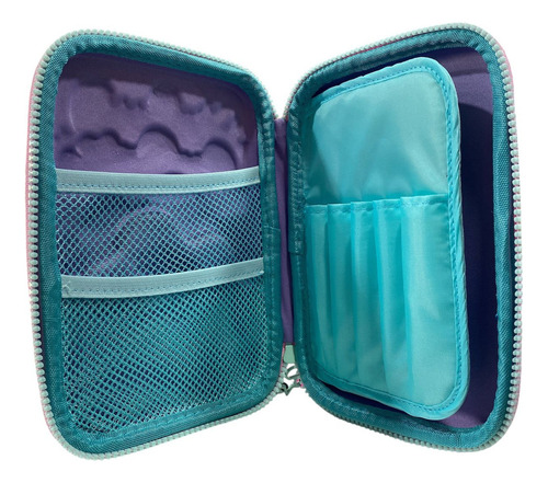 Cartuchera Escolar Infantil Cresko Ice Cream Modelo Ck329 Un Piso Con Separador Interno Multicolor